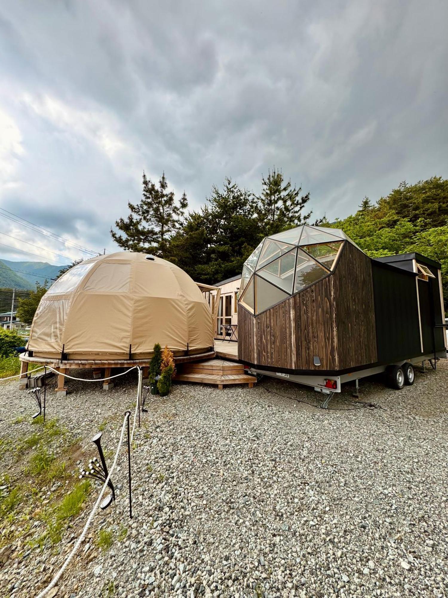 Fuji Dome Glamping Hotel Fujikawaguchiko Exterior photo